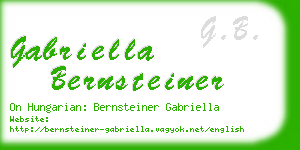 gabriella bernsteiner business card